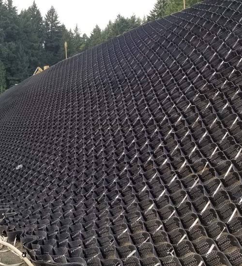 Installation of Geocells at Project