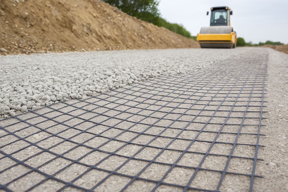Application of Polyester Geogrids