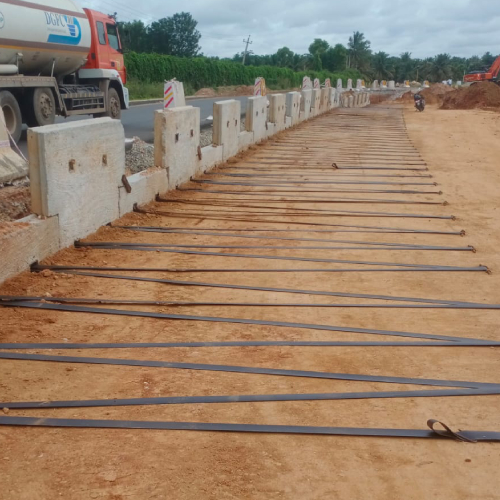 Geostrap at site