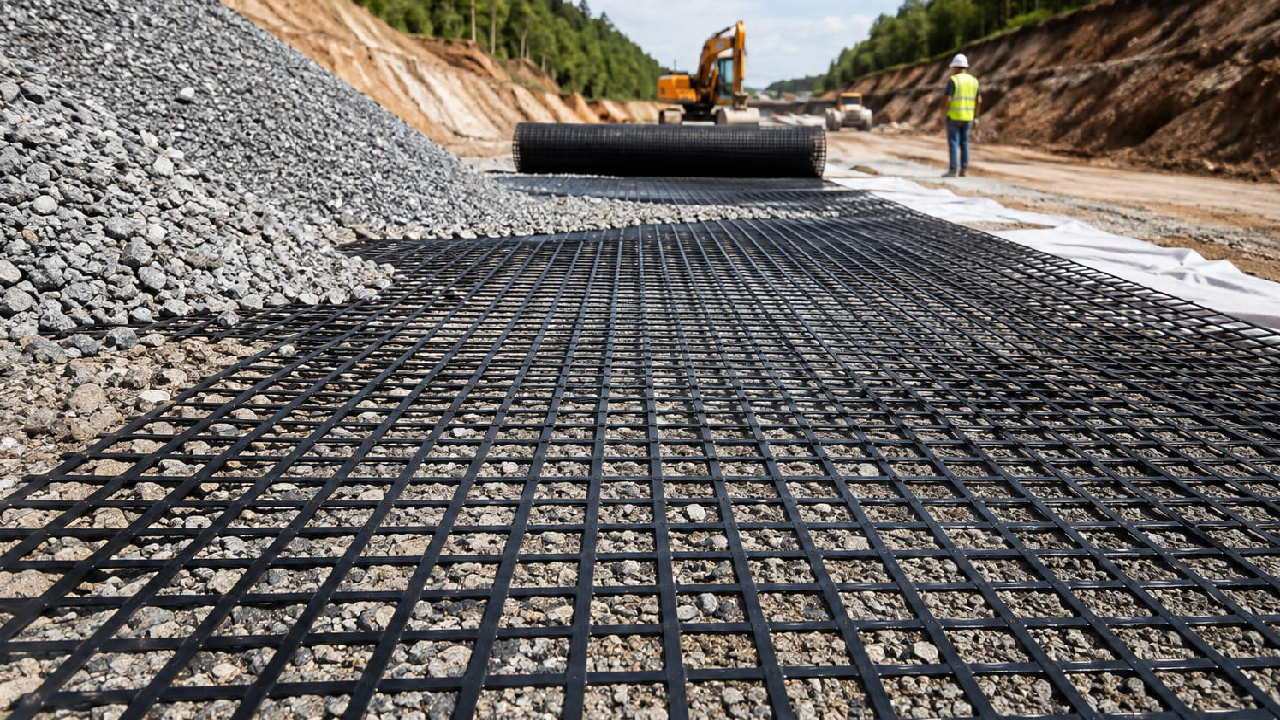 Geogrids in Road Construction: Types, Functions, Benefits & Applications