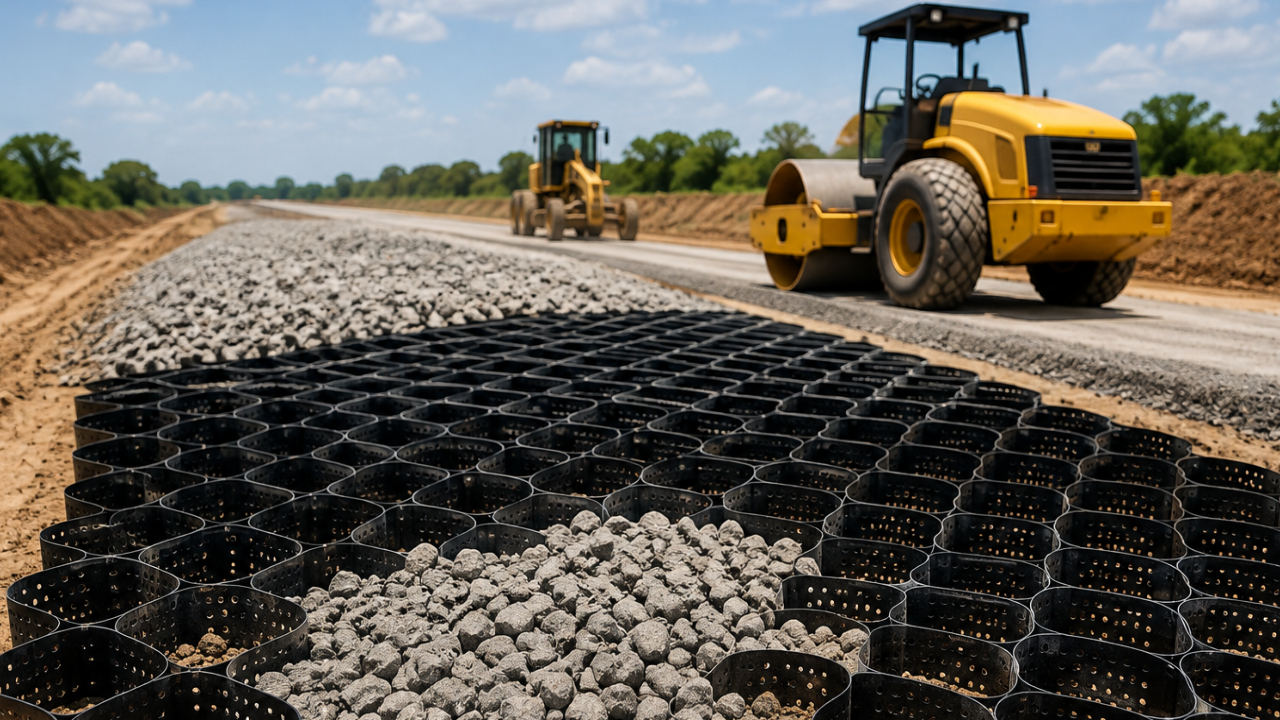 Geocells in Road Construction: A Smart Solution for Weak Soil & Better Road Stability
